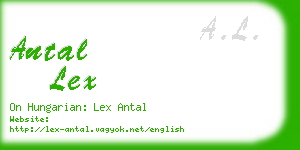 antal lex business card